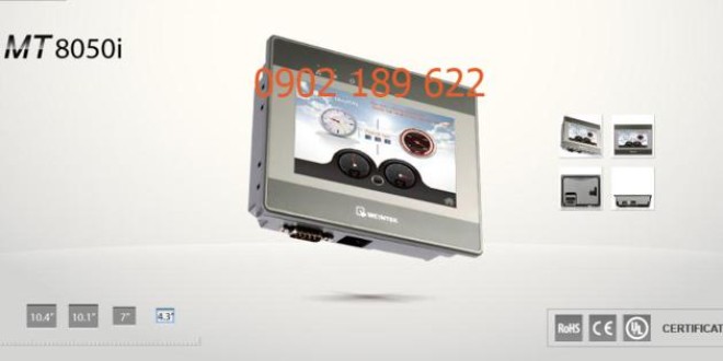 MT8050i HMI Weintek – Easyview màn hình HMI 4.3” màu MT8050i