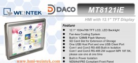 MT8121iE HMI Weintek – Easyview màn hình HMI 12 Inch mầu, Ethernet