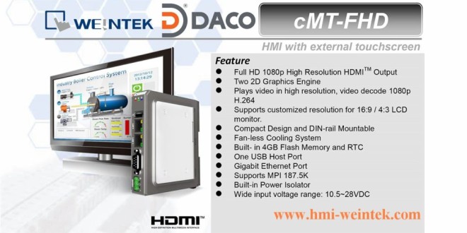 CMT-FHD Bộ Điều Khiển Giao Tiếp Màn Hình Tivi LCD HDMI, Clound HMI Weintek