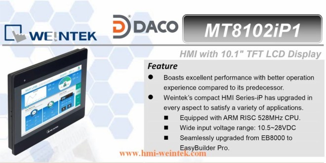 MT8102iP1 HMI Weintek – Easyview màn hình HMI 10.1 Inch mầu MT8102iP1 Ethernet