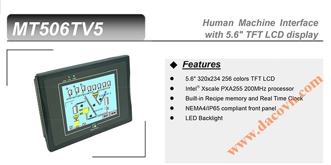 MT506TV HMI Weintek – Easyview màn hình HMI 5.7” màu MT506TV
