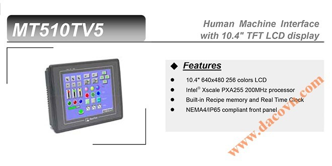 MT510T HMI Weintek – Easyview màn hình HMI 10.4 Inch Màu MT510T
