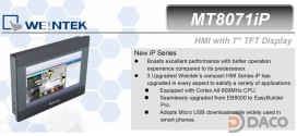 MT8071iP HMI Weintek – Easyview màn hình HMI 7 Inch mầu, Ethernet MT8071iP